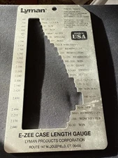 LYMAN E-ZEE Case Length Gauge 7832215 Rifle Handgun Case Gauge Used Nice