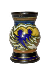 Vintage Small Gouda Art Deco Vase Zuid Holland PZH "Grand" D cor