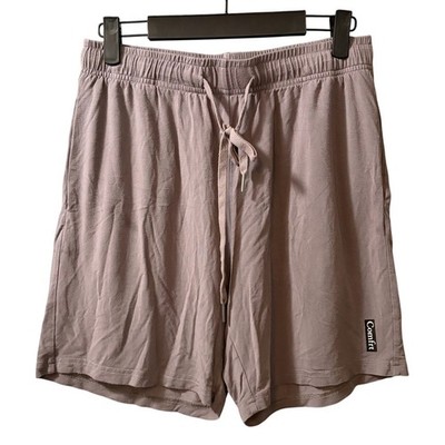 Comfrt Mauve Gray Lounge Shorts Drawstring Elastic Waist Pockets MEDIUM
