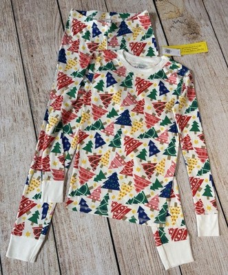 Old Navy Multi-Color Christmas Tree & Star  2-Piece Pajama Set - Large - New