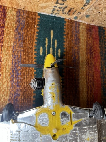 Testors P51 Mustang Gas Powered Model Tether Plane 1970 Fly’em - Picture 16 of 18