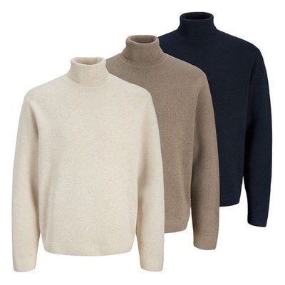JACK & JONES Herren Pullover Rollkragenpullover Milano Stitch Knit Roll Neck