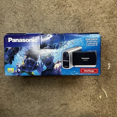 Panasonic SDR-SW20 10x Zoom Red Waterproof SD Camcorder For Parts
