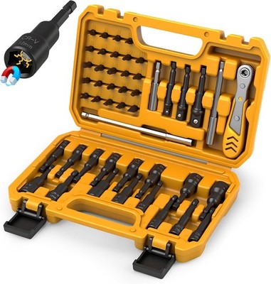 47-Piece Magnetic Nut Driver & Screwdriver Bit Set - Strong Magnetic Nut Drivers