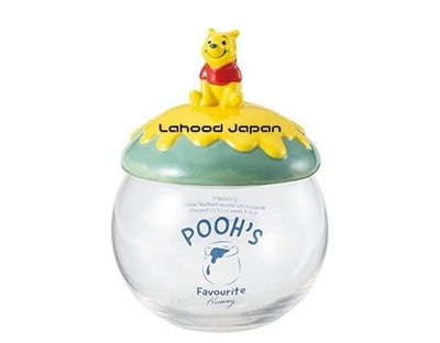 Disney Winnie the Pooh Candy Pot Canister Glass Storage Container Approx. 320ml