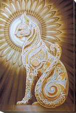 Bead Embroidery Kit "Bast" Stitching Handmade Beadwork