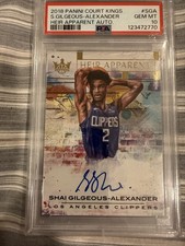 SHAI GILGEOUS-ALEXANDER Rookie Autograph PSA 10 2018 COURT KINGS  RC #/199 MVP