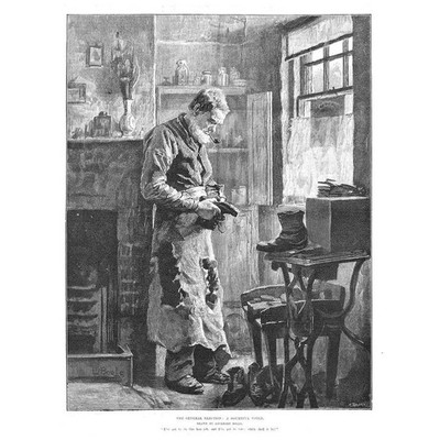 LOCKHART BOGLE The General Election: A Doubtful Voter - Antique Print 1886