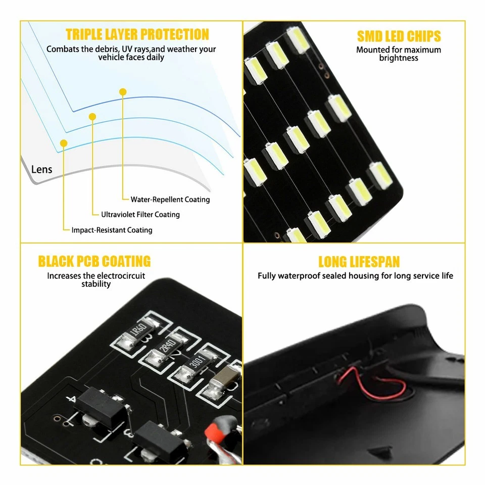For Rover LR3 Land Rear LR4 Third Brake Tail LR072856 Stop Lamp Light LR029623 - Image 4 of 4