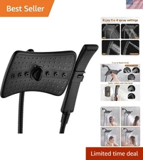 Easy Install Dual Shower Heads, Matte Black