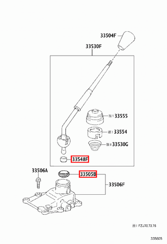 Genuine LandCruiser FZJ71 FZJ70 FZJ105 Manual MT Gear Shift Lever Bush Seat Kit - Picture 16 of 17