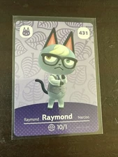 Nintendo Amiibo Card Animal Crossing RAYMOND # 431 Never Scanned AUTHENTIC