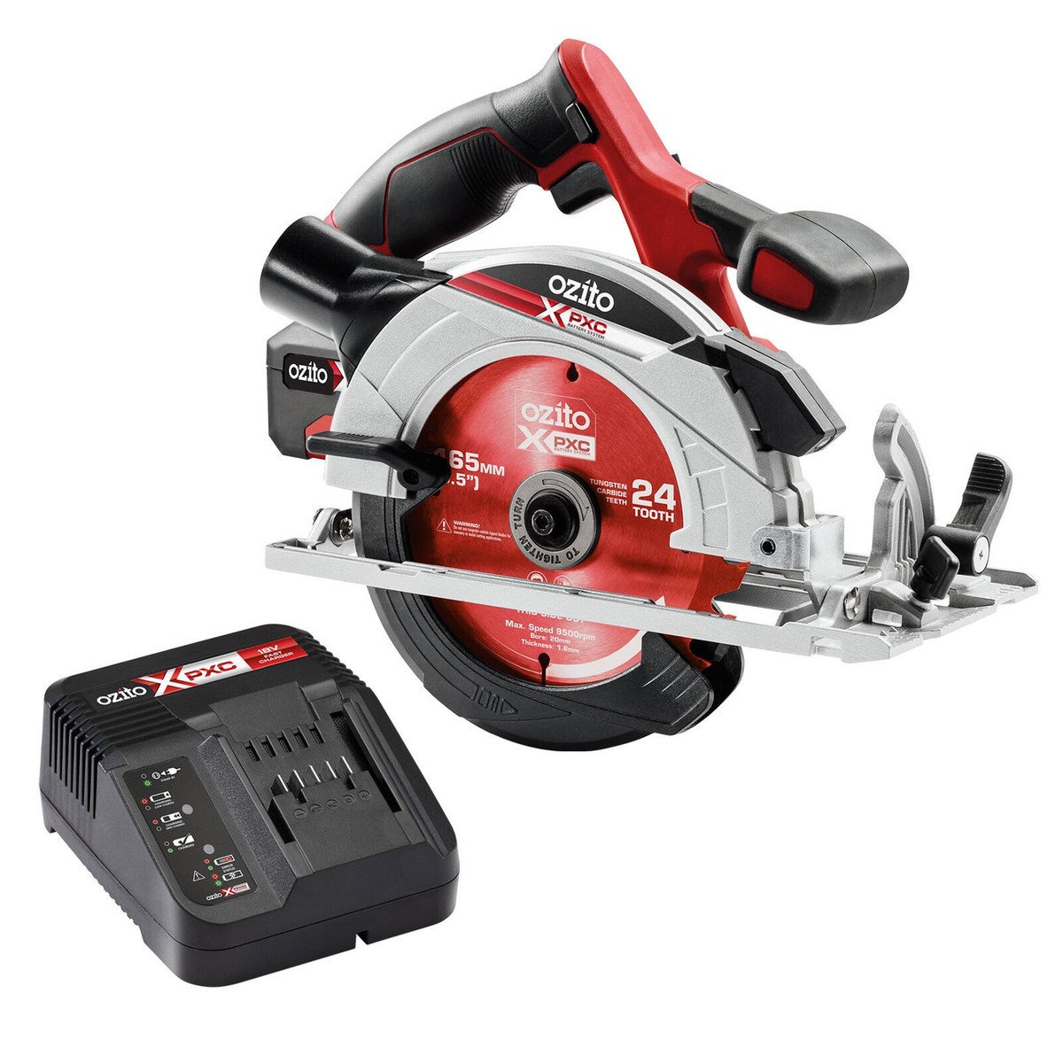 Ozito PXC 18V Cordless Circular Saw Kit PCSK-1640