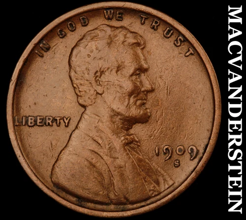 1909-S Lincoln Wheat Cent- Key Date- Extra Fine No Reserve #J3834
