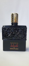 Flacon MOLINARD Parfum HABANITA en Verre Noir CRÉATION LALIQUE 125 ml Vide