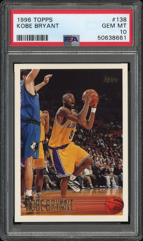 1996-97 Topps Kobe Bryant Rookie #138 PSA 10 R6220J-1