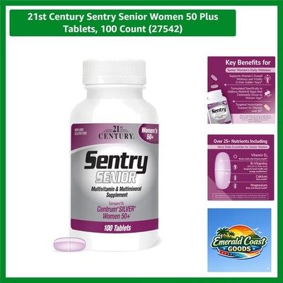 Sentry Women's 50 Plus Tablets - 100 Count for Balanced Health and Vitality