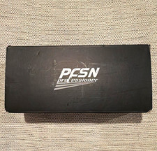 PCSN Black LED Rechargeable Flashlight Aluminum 3.7V Cordless w/ Battery