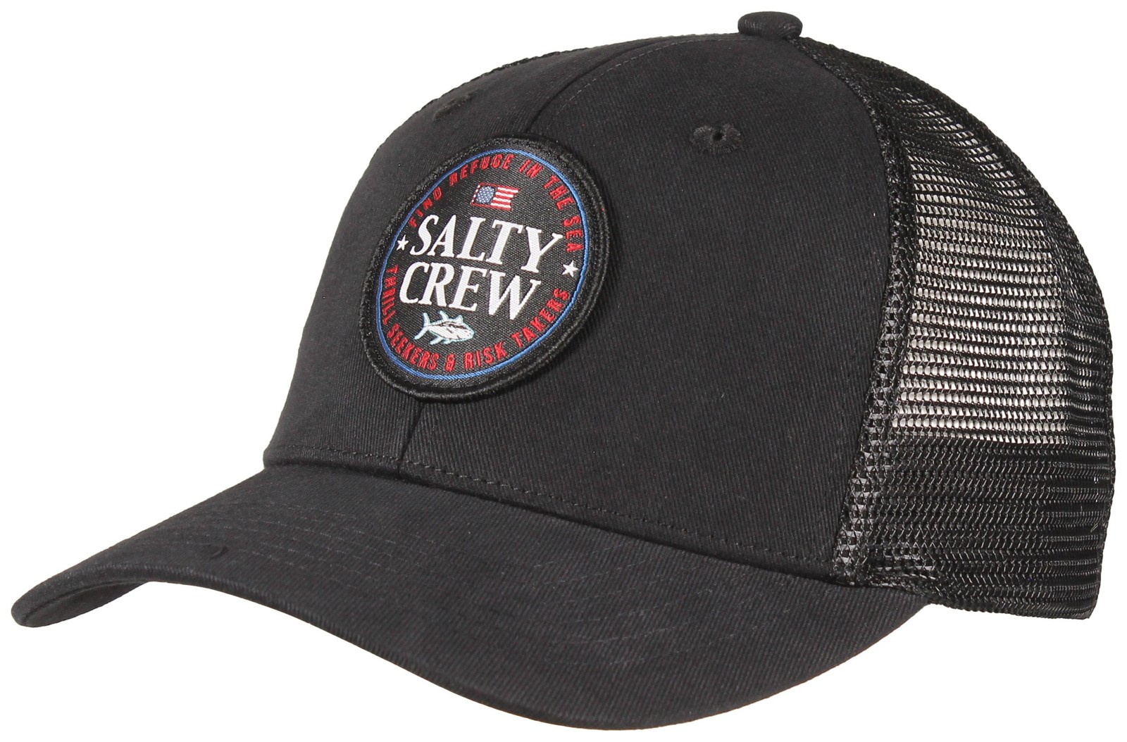 Salty Crew America Legend Trucker Hat - Black - New