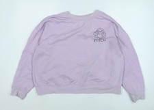 Womens UK M Regular Disney Purple Pullover Sweatshirt