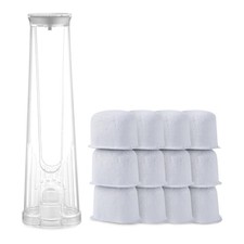 Keurig Filter Replacement Starter Kit Tall Handle Holder 12 Filters, Clear