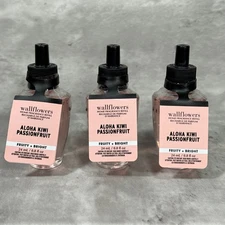 3 Bath & Body Works Aloha Kiwi Passionfruit Wallflowers Fragrance Refills 0.8 oz