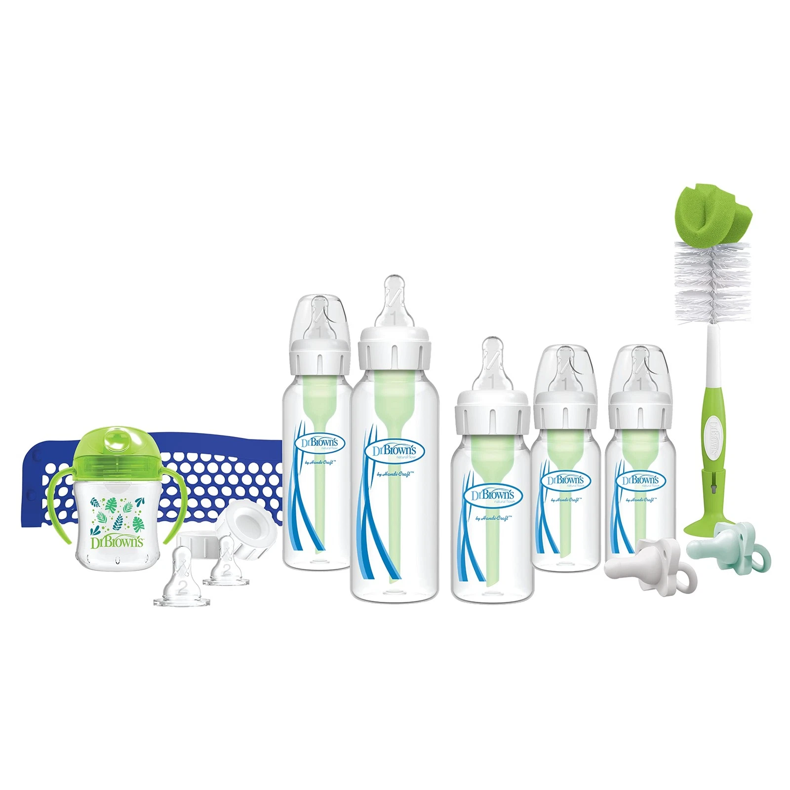 Dr Brown's 19 Piece Anti Colic Baby Feeding Set Natural Flow Bottle Gift Set