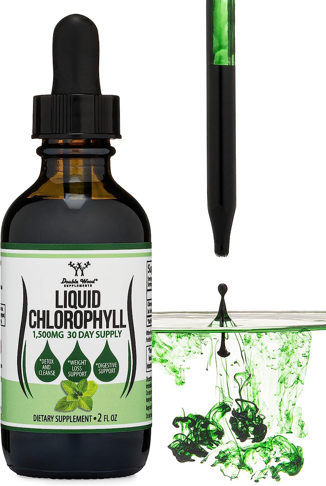 Chlorophyll Liquid Drops Peppermint Flavored, Vegan Safe (Rich, Full
