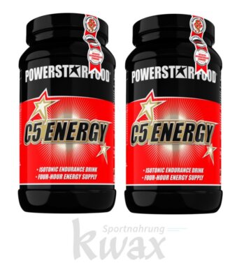 (EUR 17,84/kg) 2er-Pack - Powerstar Food - C5 Energy - 2 x 1200g Dose
