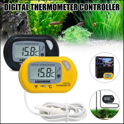 DIGITALES LCD THERMOMETER UND SONDE AQUARIUM SCHILDKRÖTEN REPTILIEN KÜHLSCHRANK MIT BATTERIE