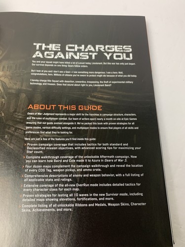 GEARS OF WAR JUDGEMENT COLLECTORS EDITION GUIDE HC - Picture 6 of 7