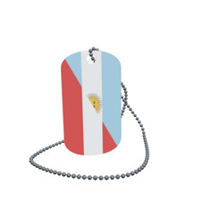 Dog Tag Flag Bunting Argentina-Austria Dog Tag Aluminium 30 x 50mm