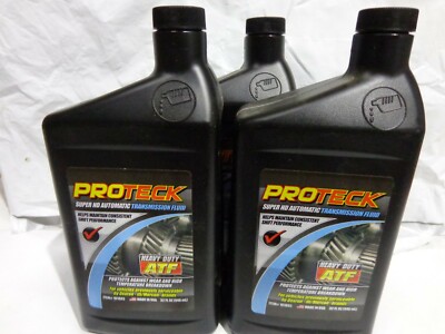 3 Quarts Of Proteck ATF HD Transmission Fluid, Dexron lll-H, Mercon, Allison C-4