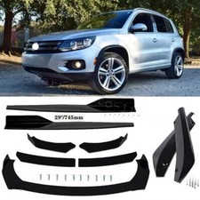 Front Rear Bumper Lip Spoiler Body Kit Splitter Side Skirt For Vw Tiguan R Line