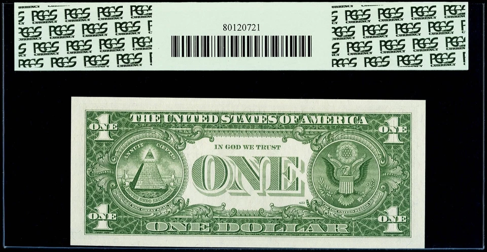 $1 1957B Silver * Star Certificate Fr. 1621* PCGS Superb Gem New 68 PPQ - Image 2 of 3