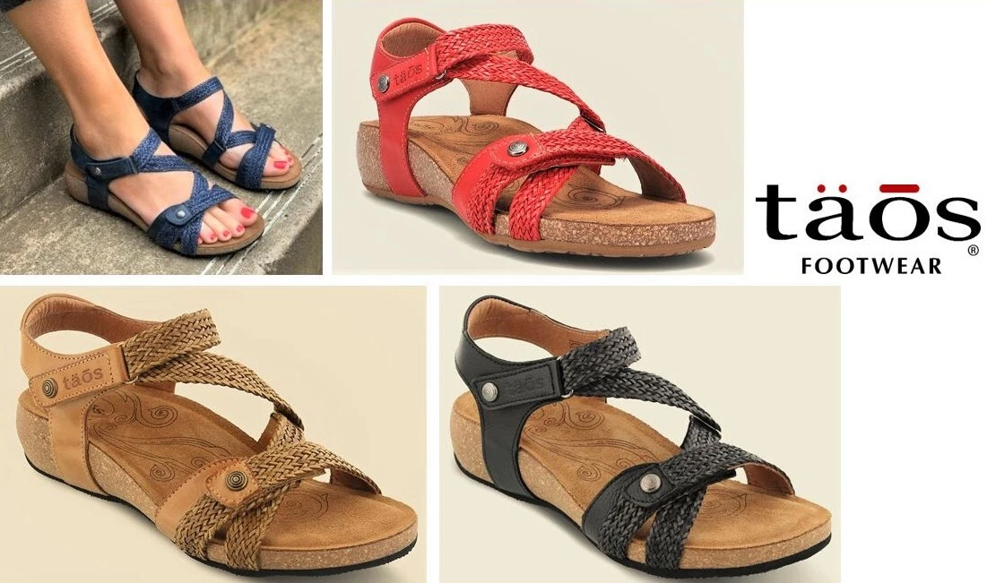 Taos Trulie Leather Comfort Wedge Walk Sandals Taos Shoes Spain Trulie
Opens in a new window or tab