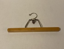 Vintage SETWELL Wooden Metal Hanger - Made In USA - Pants Clothes