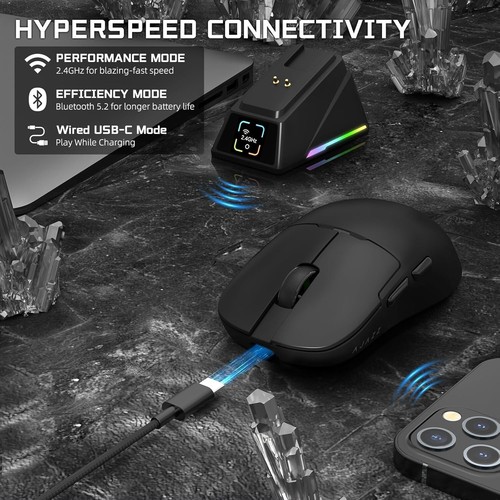 A.JAZZ AJ159APEX 8Khz Ratón Inalámbrico para Juegos Ultraligero 56g con Pantalla Magnética - Imagen 22 de 28