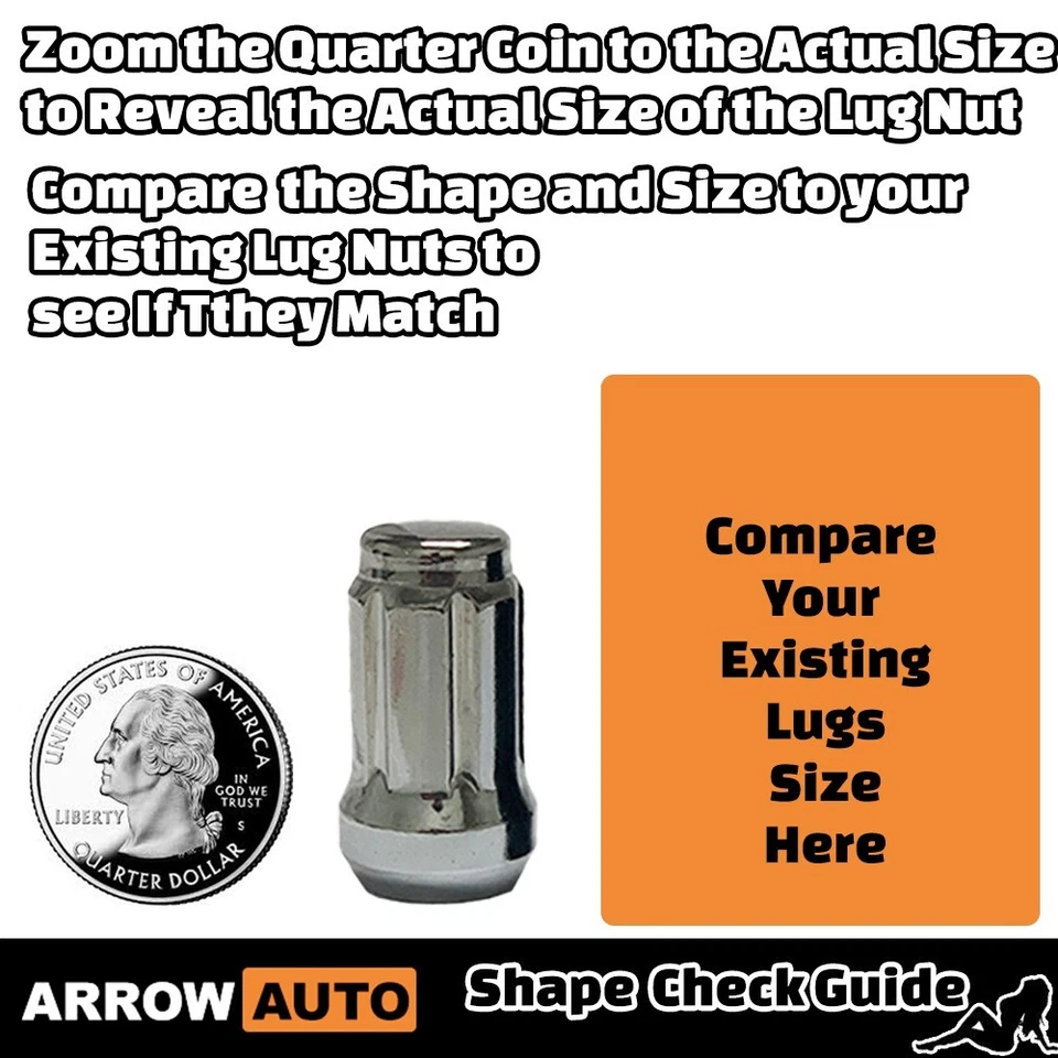 16x 1.4" Rojo M12x1.5 Spline Tuner Tuercas y Llave Ajuste Chevy Ford Mercury Foto 4 de 4