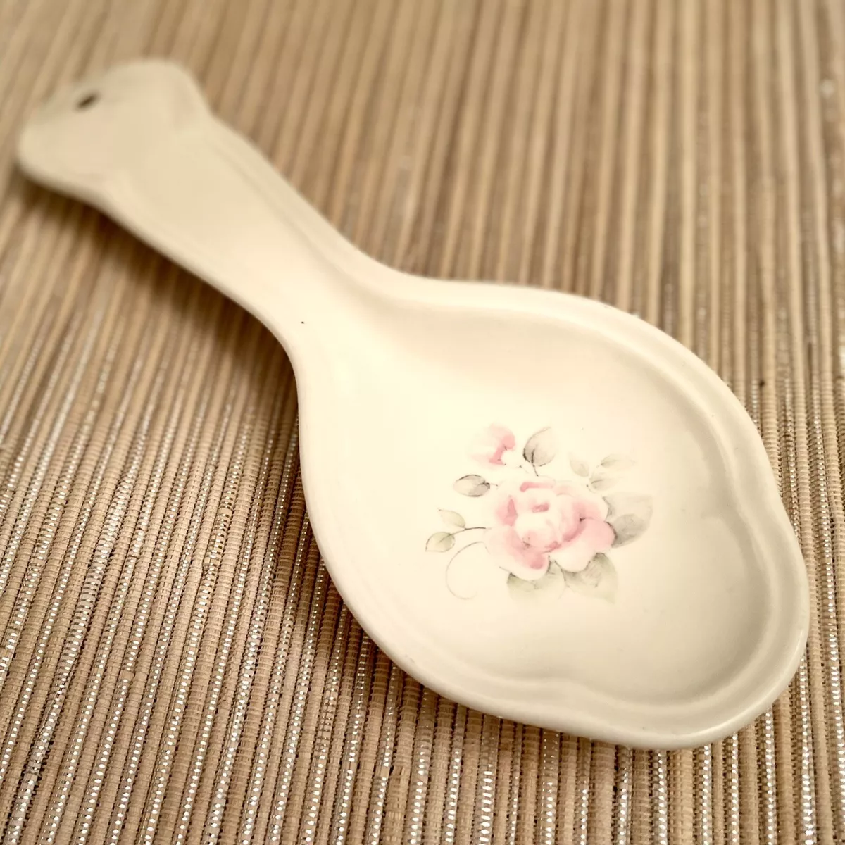 Pfaltzgraff tea rose spoon clearance rest