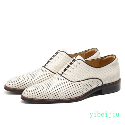 Men's Hollow Out Eyelet Dress Formal Breathable Shoes Evening Leather Business