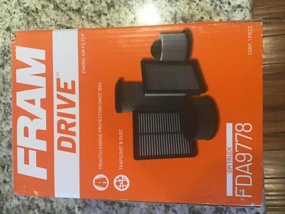 NUEVO Filtro de aire Fram Drive FDA9778 CHEVROLET Colorado GMC Canyon HUMMER Isuzu 380 Foto 4 de 4