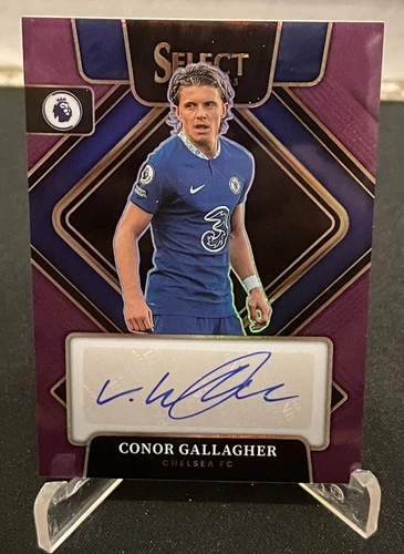 2023 Premier League Panini Select Conor Gallagher Auto Chelsea Purple Prizm /49