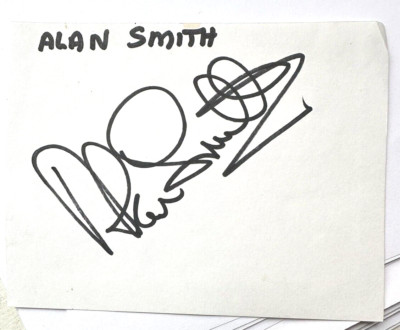 ALAN SMITH - ENGLAND FOOTBALLER - AUTOGRAMM