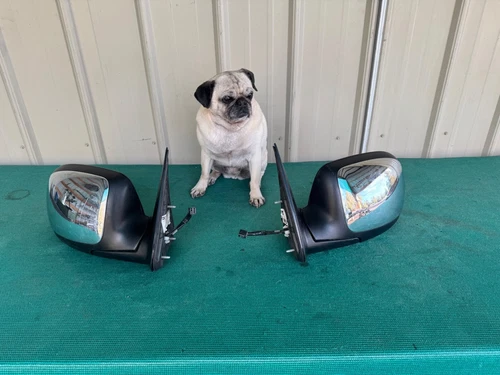 1999-06 Chevy GMC Sierra Silverado Power Mirror Pair Chrome OEM Original Mirrors