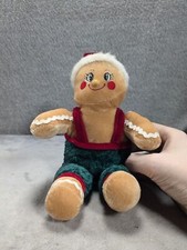 Dan Dee Collectors Choice Christmas Gingerbread Girl Plush Stuffed Doll 7.5  