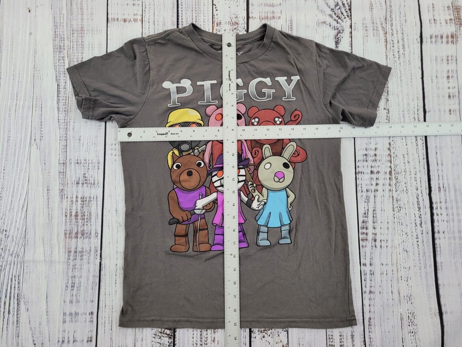 Piggy Robby Tech Specs Boys T-Shirt Black 12-13 Years