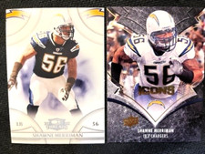 NFL - Shawne Merriman 2008 Donruss Threads & 2008 Upper Deck ICONS - Chargers