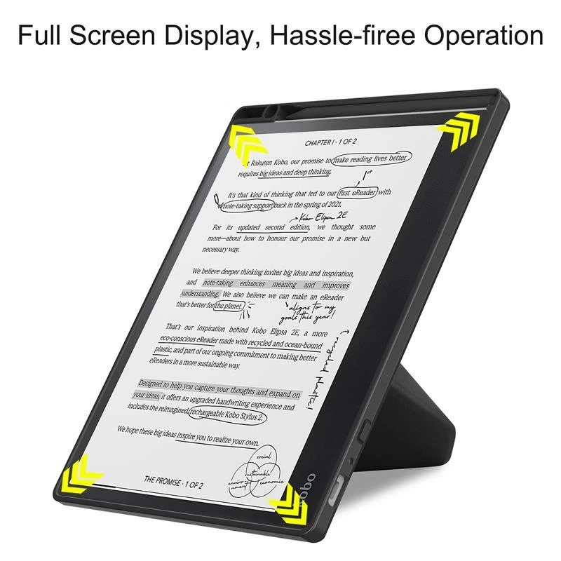 Hybrid Case For Kobo Elipsa 2E 2023 eReader Leather Fold Stand Cover Sleep Flip - Image 3 of 4