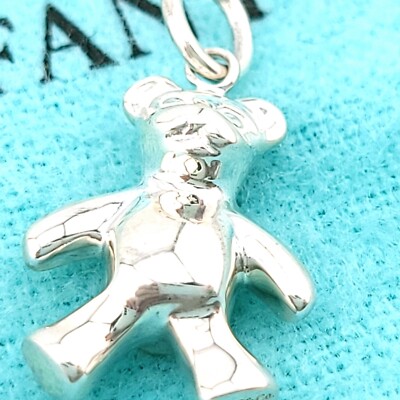 Tiffany & Co. 925 Sterling Silver Teddy Bear Charm Pendant | eBay